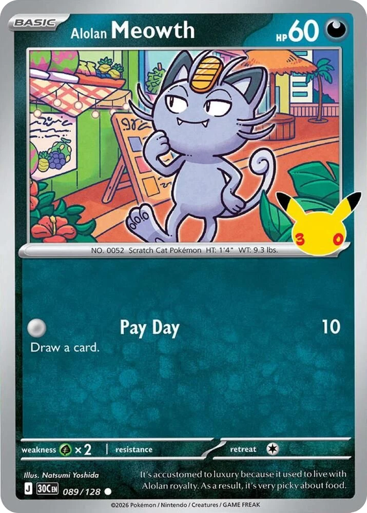 Alolan Meowth – Holo