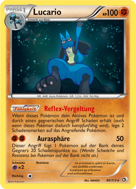Lucario – Reverse Holo