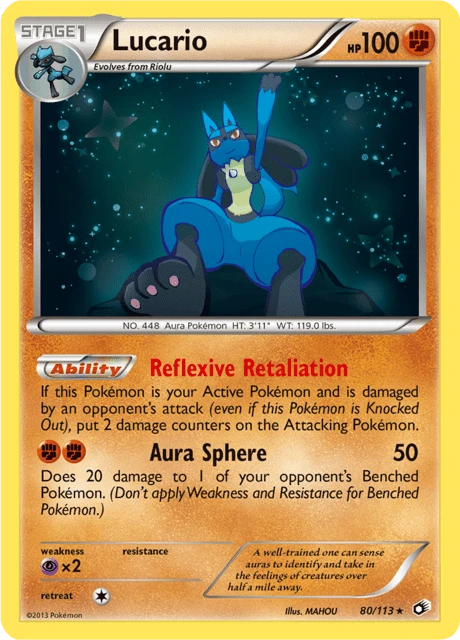 Lucario – Reverse Holo