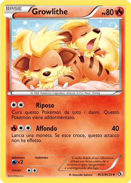 Growlithe – Reverse Holo