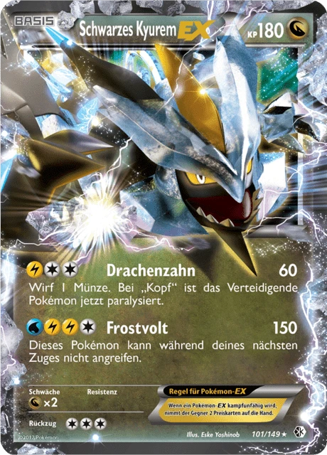 Schwarzes Kyurem-EX – Holo