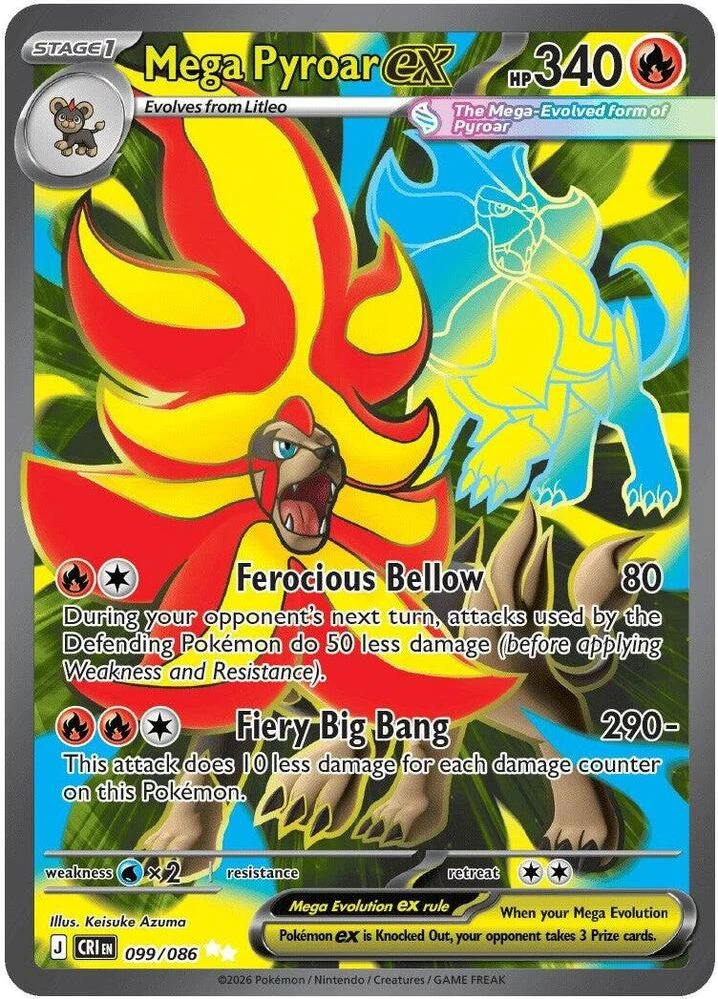 Mega Pyroar ex – Holo