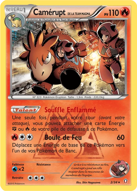 Camérupt de la Team Magma