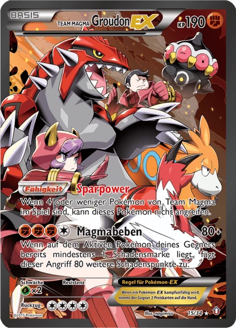 Team Magma Groudon-EX