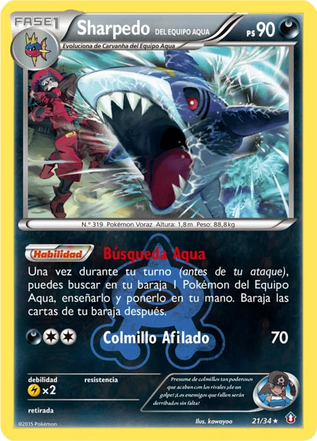 Sharpedo del Equipo Aqua