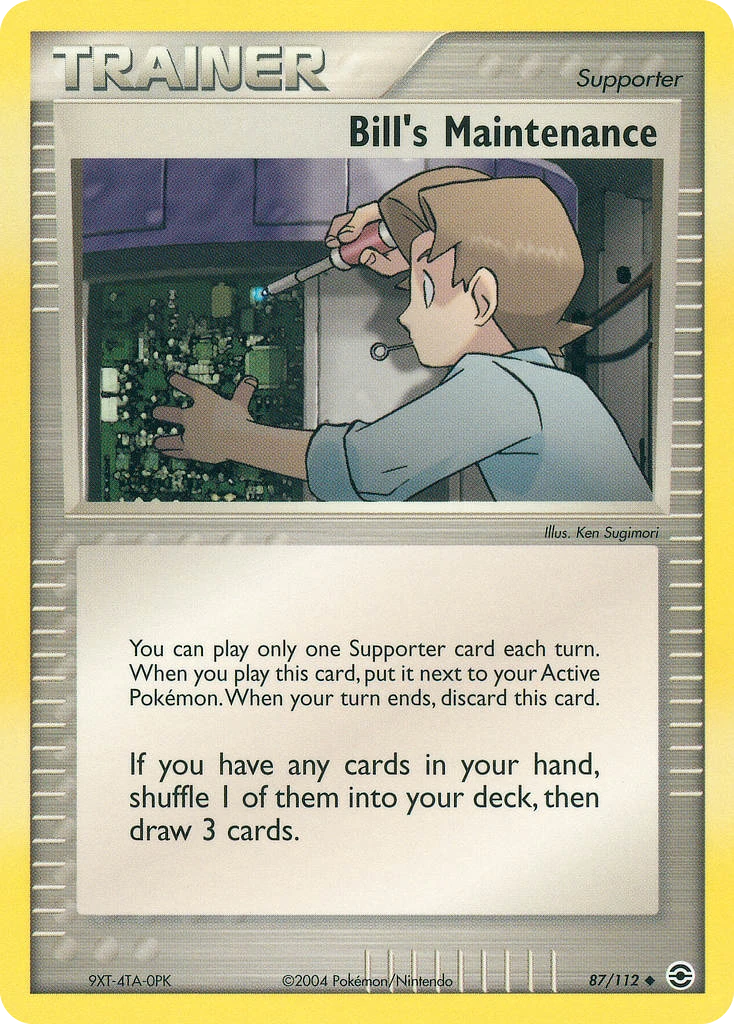 Bills Wartung – Normal
