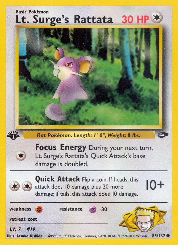 Lt. Surge's Rattata – Normal