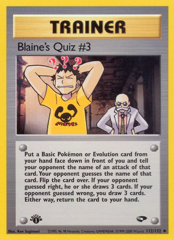 Blaine's Quiz #3 – Normal