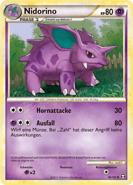 Nidorino – Reverse Holo