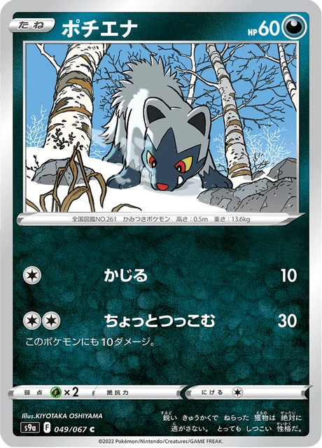 Poochyena – Reverse Holo · Poké Ball
