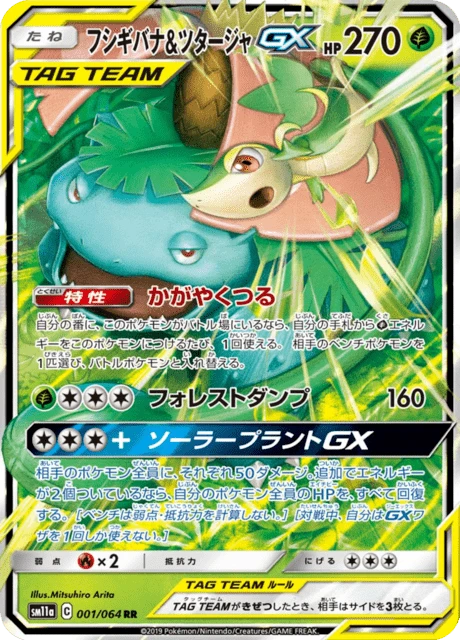 Venusaur & Snivy-GX – Holo