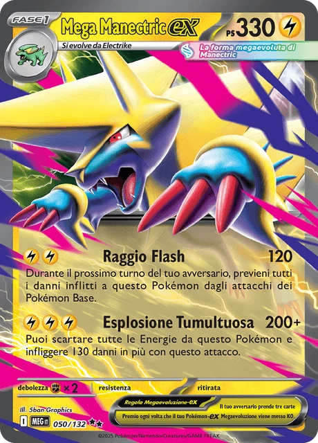 Mega Manectric-ex – Holo