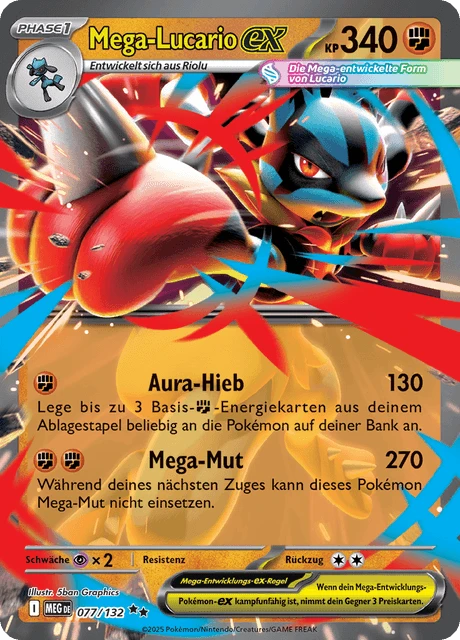 Mega-Lucario-ex – Holo