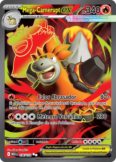 Mega-Camerupt ex – Holo