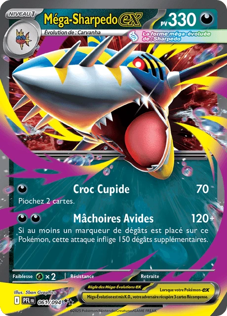 Méga-Sharpedo-ex – Holo