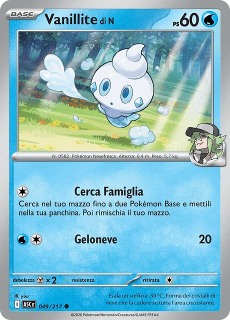 Vanillite di N – Reverse Holo · Poké Ball