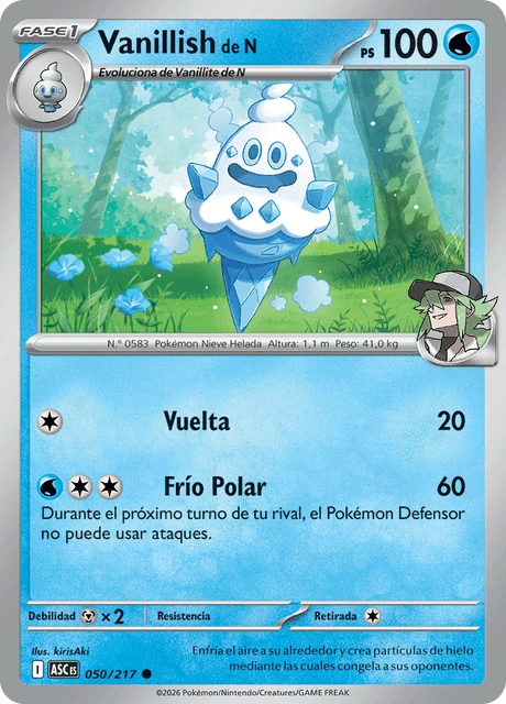 Vanillish de N – Reverse Holo · Poké Ball