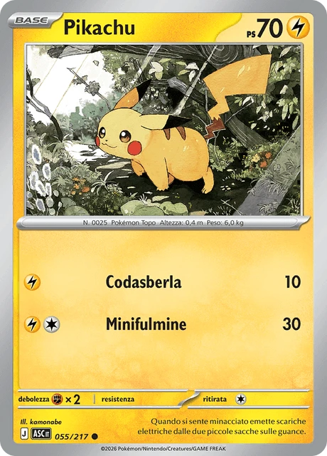 Pikachu – Reverse Holo · Energy Symbol