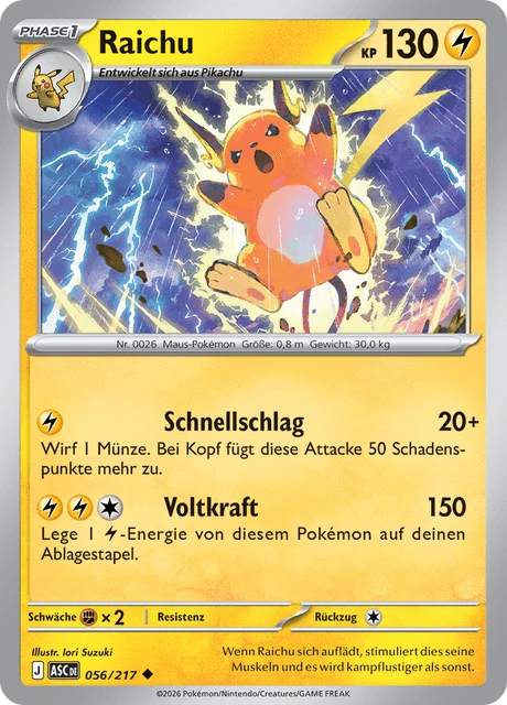 Raichu – Reverse Holo · Energy Symbol