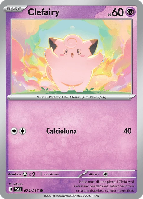 Clefairy – Reverse Holo · Energy Symbol