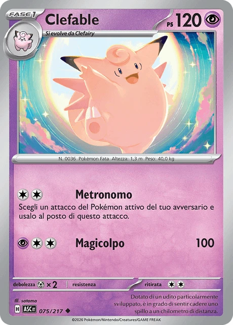 Clefable – Reverse Holo · Energy Symbol