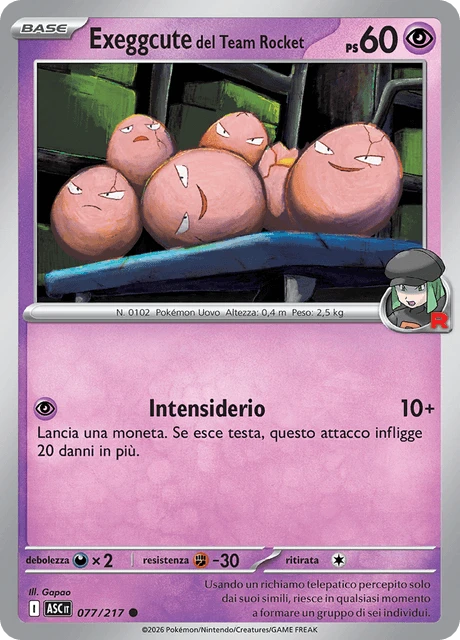 Exeggcute del Team Rocket – Normal