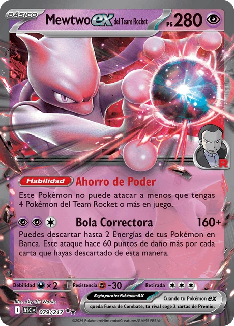 Mewtwo ex del Team Rocket