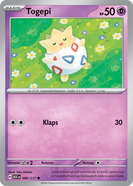 Togepi – Reverse Holo · Energy Symbol