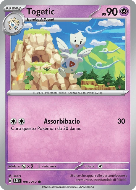 Togetic – Reverse Holo · Energy Symbol