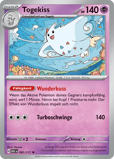 Togekiss – Reverse Holo · Energy Symbol