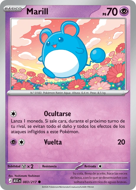 Marill – Reverse Holo · Energy Symbol