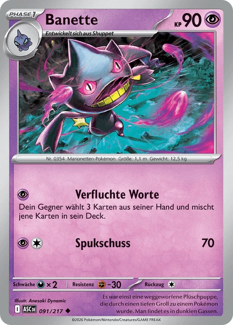 Banette – Reverse Holo · Energy Symbol