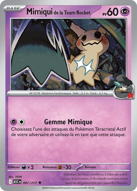 Mimiqui de la Team Rocket – Reverse Holo · Energy Symbol