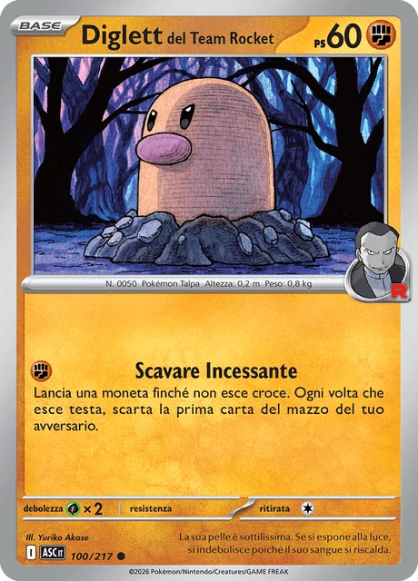 Diglett del Team Rocket – Normal