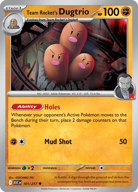 Team Rocket's Dugtrio