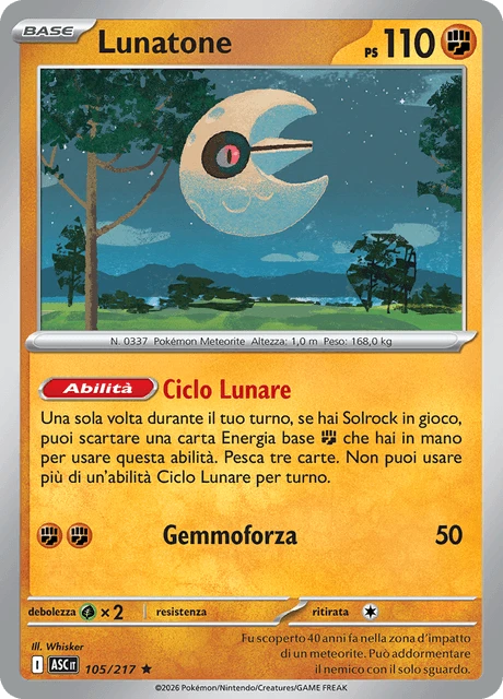 Lunatone – Reverse Holo · Energy Symbol
