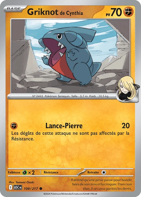 Griknot de Cynthia – Reverse Holo · Poké Ball