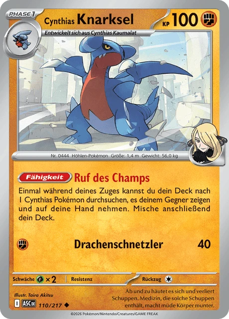 Cynthias Knarksel – Reverse Holo · Poké Ball