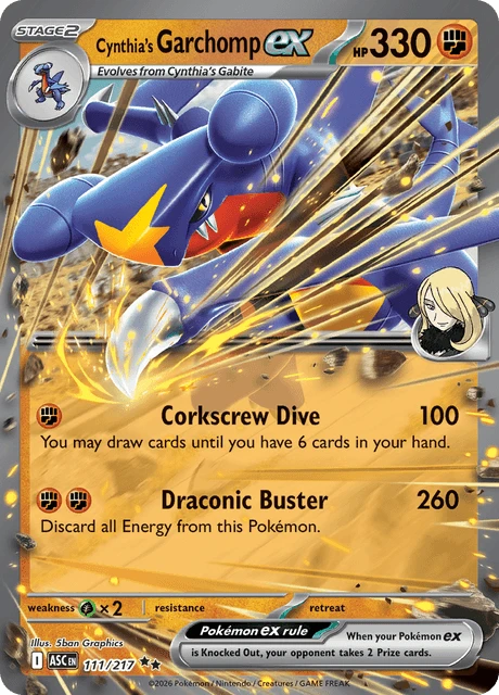 Cynthia's Garchomp ex – Holo