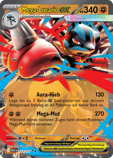 Mega-Lucario-ex – Holo