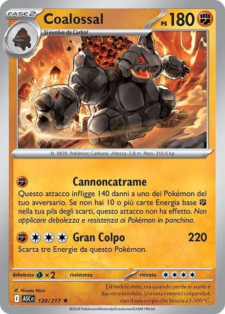 Coalossal – Reverse Holo · Energy Symbol