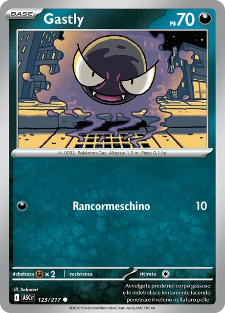 Gastly – Reverse Holo · Energy Symbol