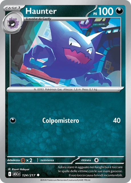 Haunter – Reverse Holo · Energy Symbol