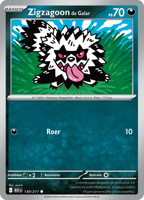 Zigzagoon de Galar – Reverse Holo · Energy Symbol