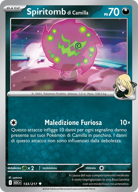 Spiritomb di Camilla – Reverse Holo · Poké Ball