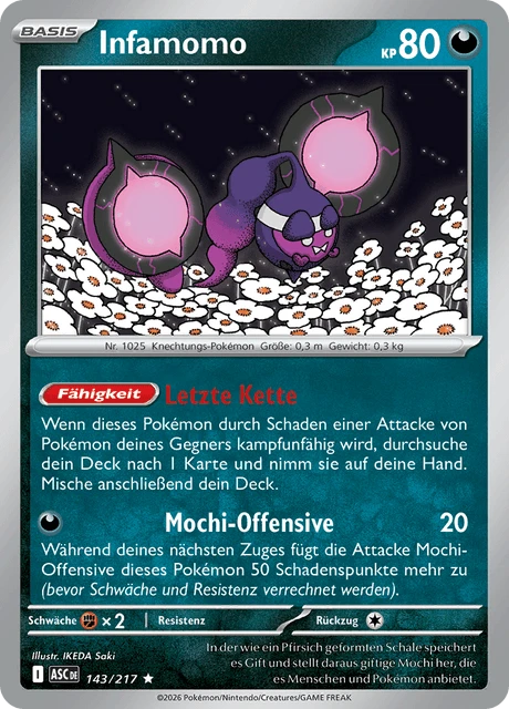 Infamomo – Reverse Holo · Poké Ball
