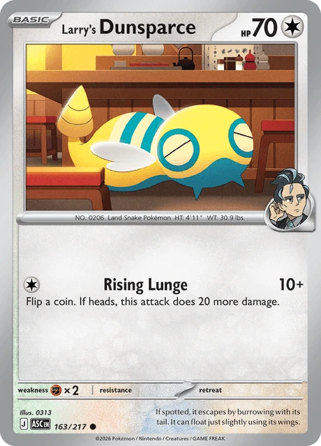 Larry's Dunsparce – Reverse Holo · Poké Ball