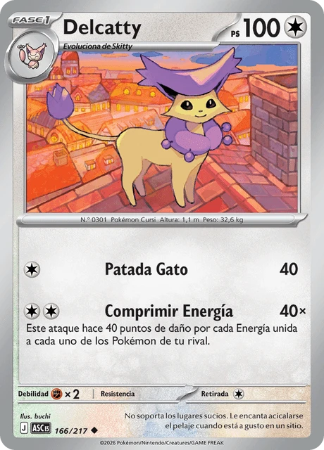 Delcatty – Reverse Holo · Energy Symbol