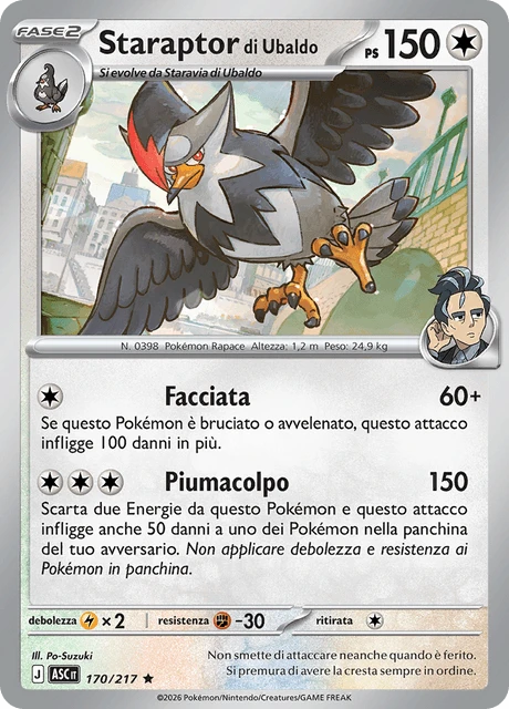 Staraptor di Ubaldo – Reverse Holo · Poké Ball