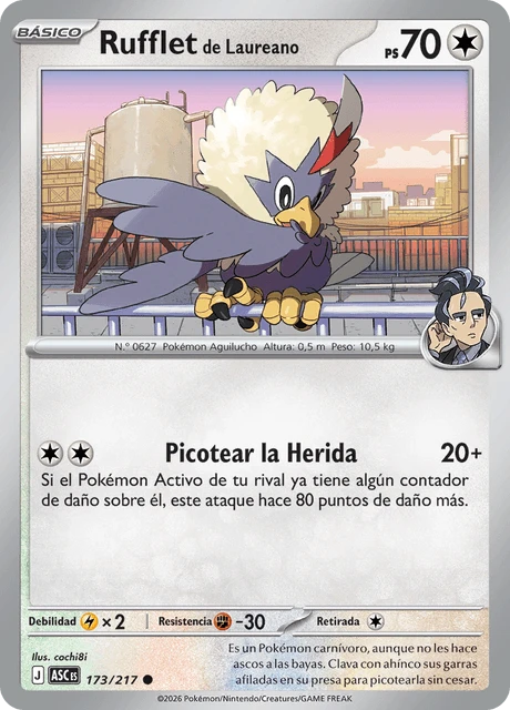 Rufflet de Laureano – Reverse Holo · Poké Ball